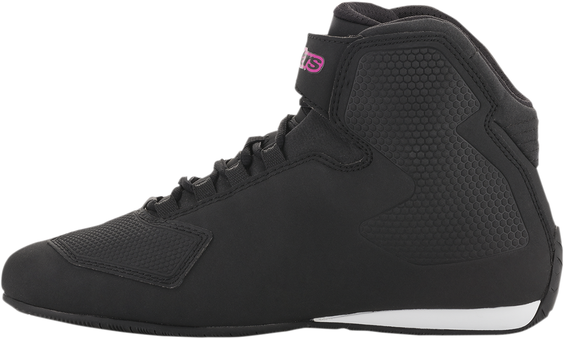 Alpinestars Stella Sektor Shoes - Women’s Lightweight Racing Footwear, Black and Pink, US 6.5 / EU 38