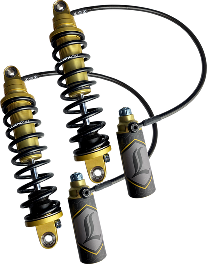 Legend Suspension Revo ARC Remote Reservoir Shocks – 13 Inch, Gold, Part Number 1310-1910
