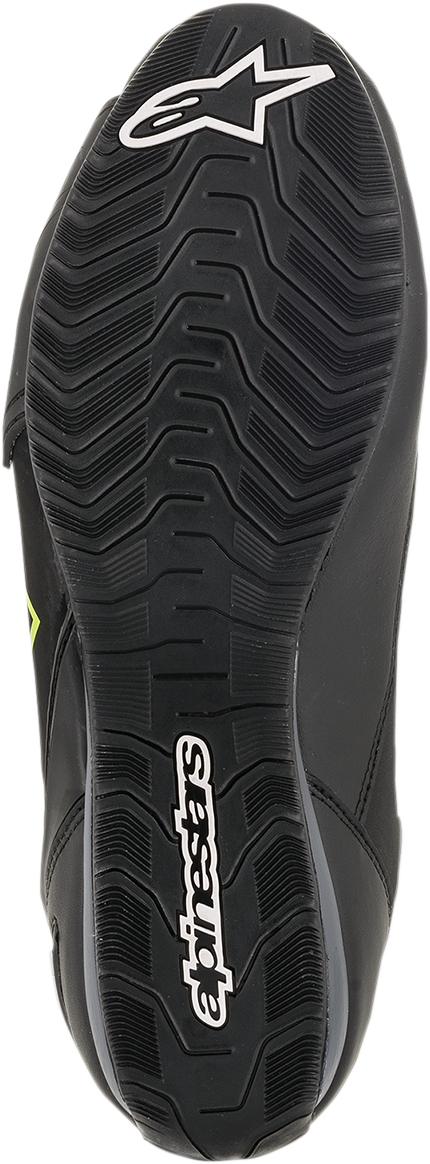 Alpinestars Faster-3 Drystar® Motorcycle Shoes - Black, Gray & Yellow, US 6.5