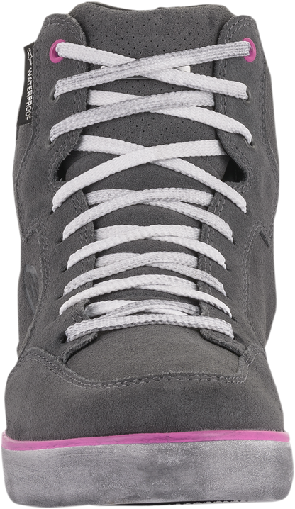 Alpinestars J-6 Waterproof Women's Shoes – Gray and Pink, US 5