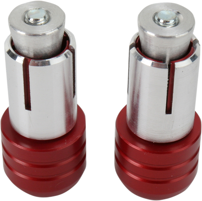 Renthal Handlebar End Plugs - Red E192 for 2011-T3 Aluminum and Steel Handlebars