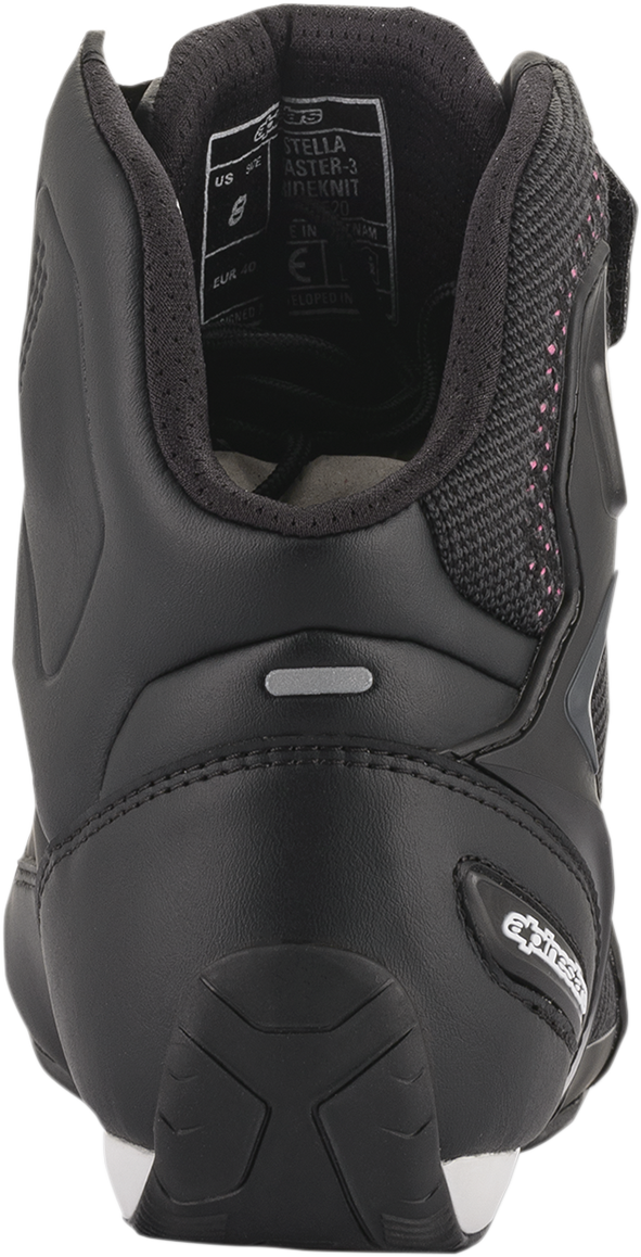 Alpinestars Stella Faster-3 Rideknit Shoes Black/Yellow/Pink US 10 / EU 42.5 by Alpinestars Part Number 2510520143910