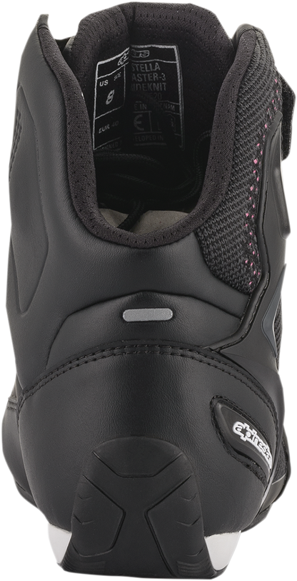 Alpinestars Stella Faster-3 Rideknit Shoes Black/Yellow/Pink US 10 / EU 42.5 by Alpinestars Part Number 2510520143910