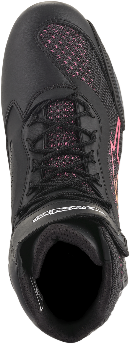 Alpinestars Stella Faster-3 Rideknit Shoes Black/Yellow/Pink US 10 / EU 42.5 by Alpinestars Part Number 2510520143910