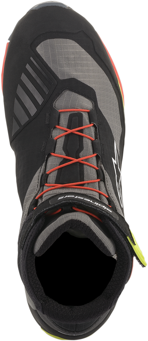 Alpinestars CR-X Drystar® Shoes - Black/Red/Yellow Fluorescent US 14 / EU 48 - Part Number 2611820153814