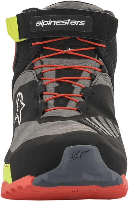 Alpinestars CR-X Drystar® Shoes - Black/Red/Yellow Fluorescent US 14 / EU 48 - Part Number 2611820153814