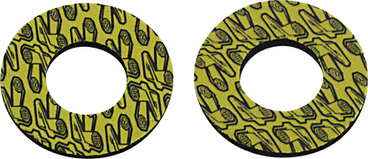 RENTHAL G205 Grip Donutz - Black and Yellow for Enhanced Comfort and Style