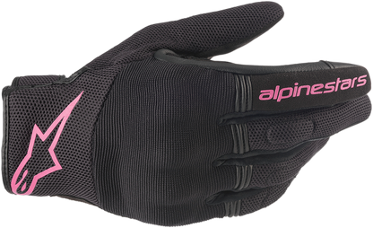 Alpinestars Stella Copper Gloves - Black/Fuchsia, XL – Lightweight Urban Motorcycle Gloves