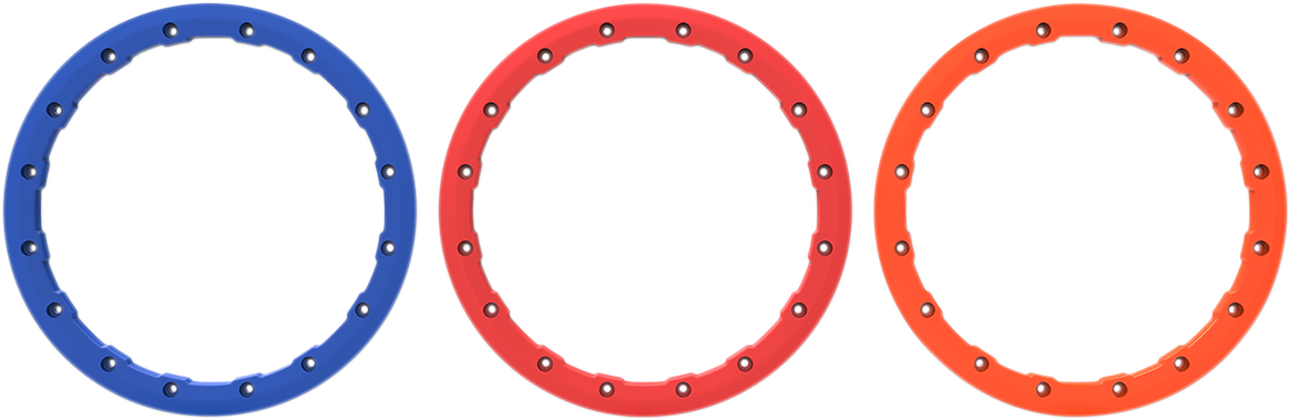 AMS Beadlock Ring Replacement for Roll'n 106 Wheels - 14 Inch, Red, Part Number 14B04