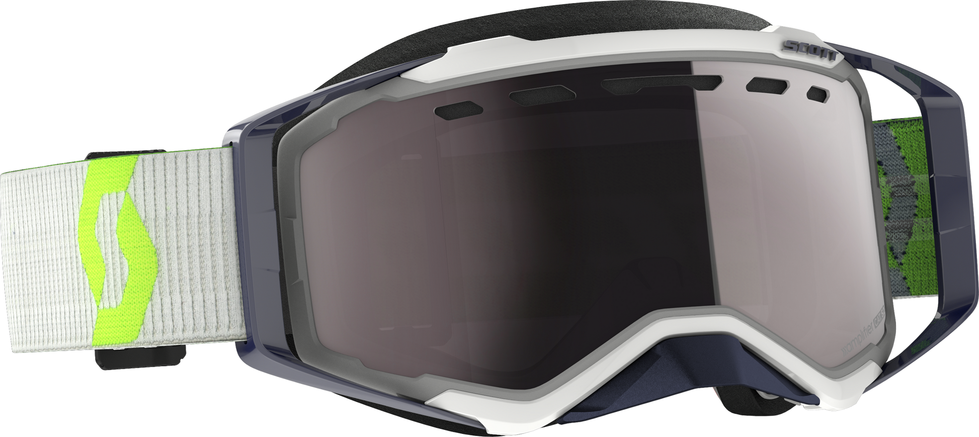Scott Prospect Goggle Snow Cross Grey with Yellow and Silver Chrome Lens - Part 272846-1120313