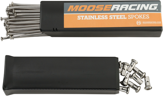 Moose Offroad 1-22-109-S Stainless Steel Rear Spoke Set for 19-Inch Honda CR/CRF Models