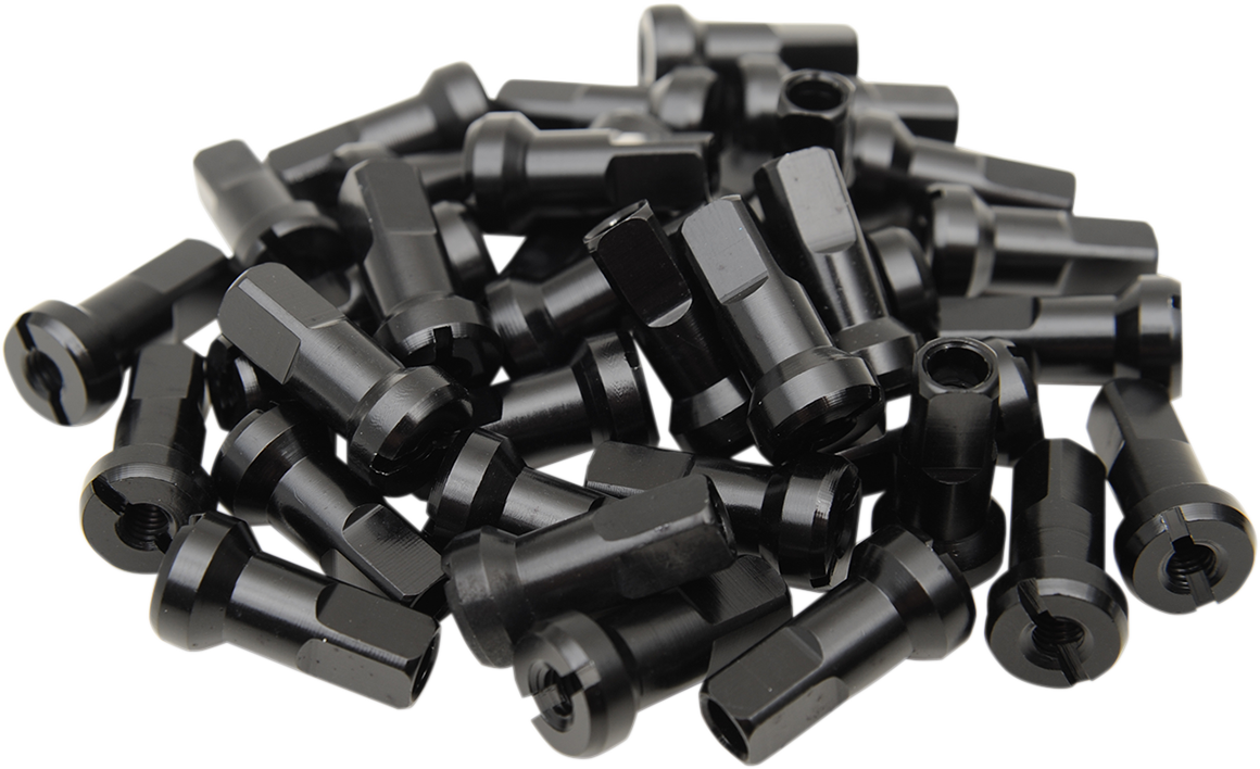 MOOSE Offroad MX1 Spoke Nipples Set 24-810 - Black 8 Gauge for Dirt Bikes