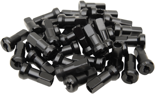MOOSE Offroad MX1 Spoke Nipples Set 24-810 - Black 8 Gauge for Dirt Bikes