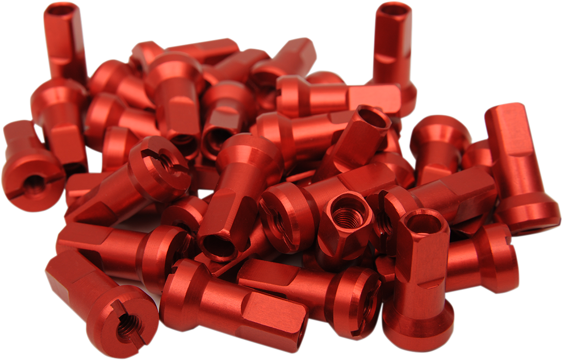 Moose Offroad MX1 Spoke Nipples - Red, 8 Gauge, Set of 36