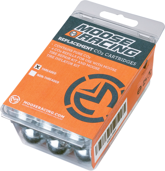 MOOSE OFFROAD CO2 Cartridge with 16-Gauge Thread - Part Number 0363-0060
