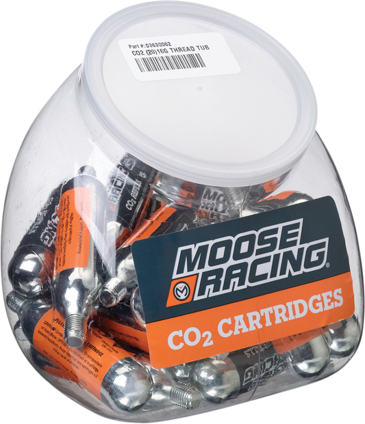 MOOSE OFFROAD Thread Tub CO2 16-Gauge 20-Pack (Part #0363-0062)