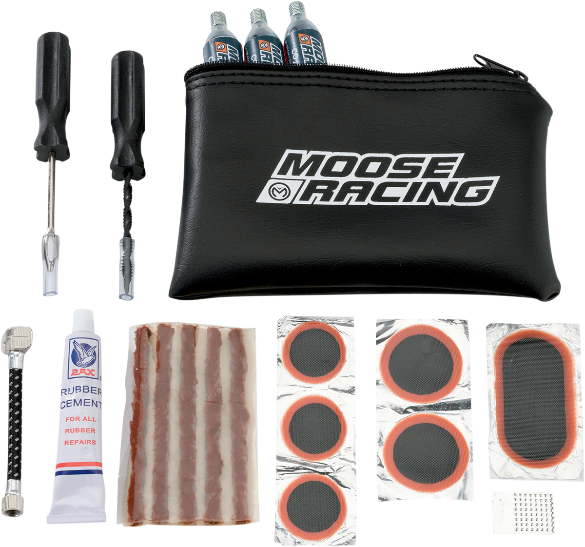 Moose Offroad Tire Repair Kit 0364-0033 with Inflator Hose and Patches
