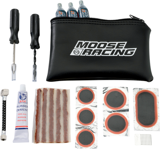 Moose Offroad Tire Repair Kit 0364-0033 with Inflator Hose and Patches