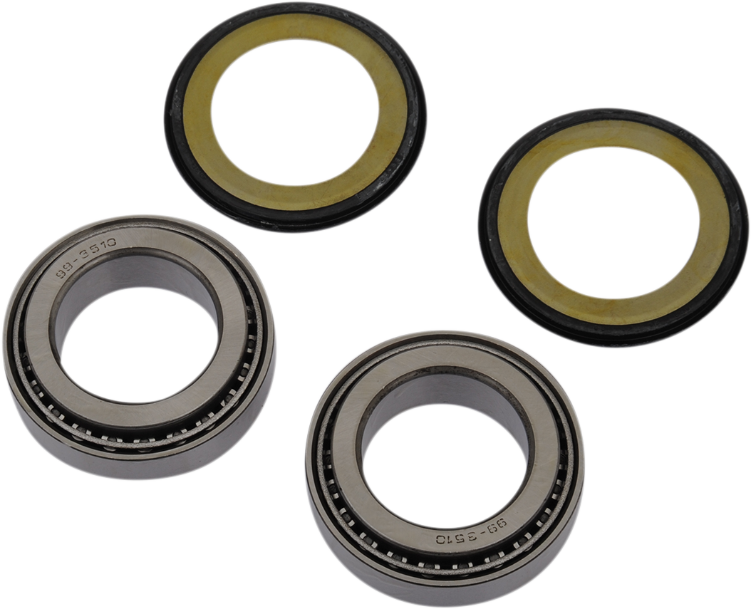 MOOSE OFFROAD Steering Stem Bearing Kit for Honda 22-1077 – Tapered Roller Bearings Replacement
