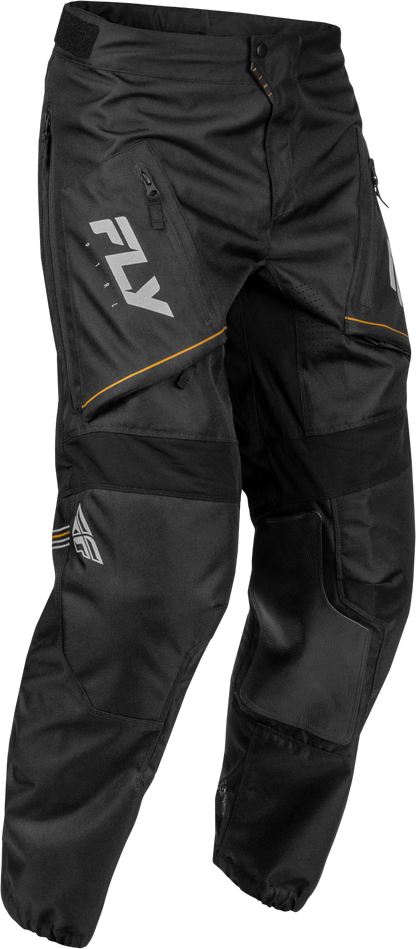 Fly Racing Patrol Pants Black/Grey Size 30 – Durable Motorcycle Riding Pants with Ventilation and Comfort Features
