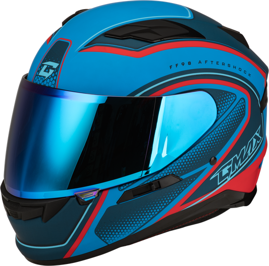 Ff 98 Aftershock Helmet Matte Blue/Red 2x