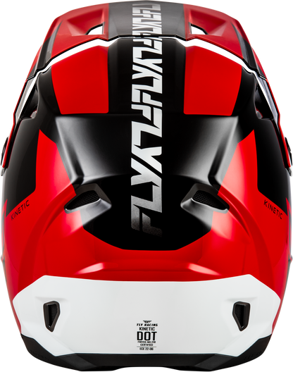FLY Racing Kinetic Crest Helmet Red/Black/White - Model 73-86752X