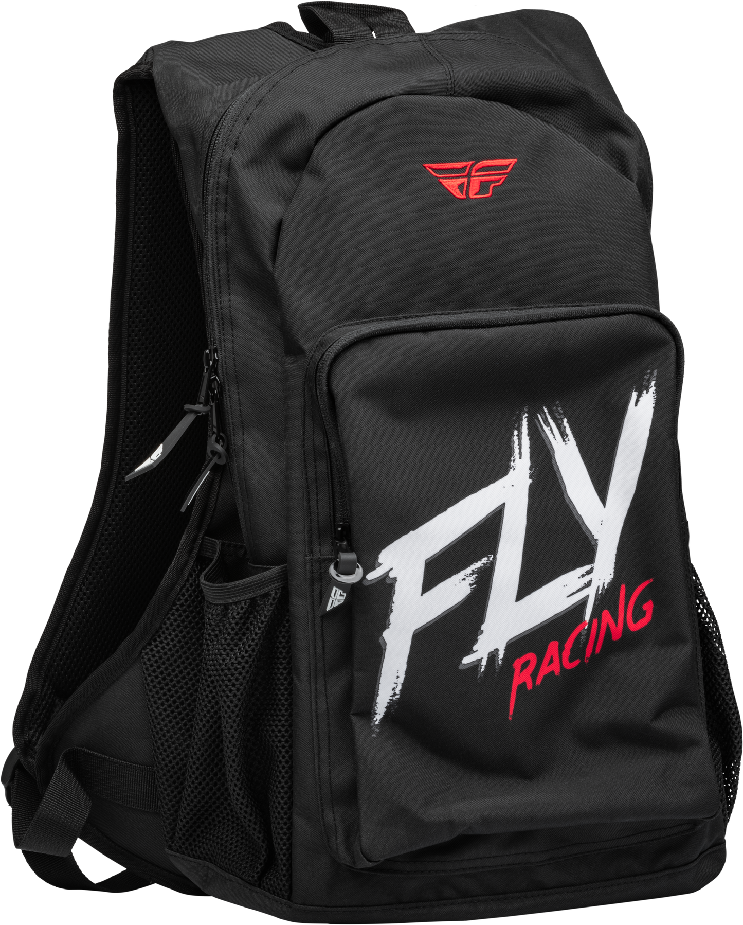 FLY Racing Jump Pack Backpack Black/White – 35L Moto Gear & Travel Bag