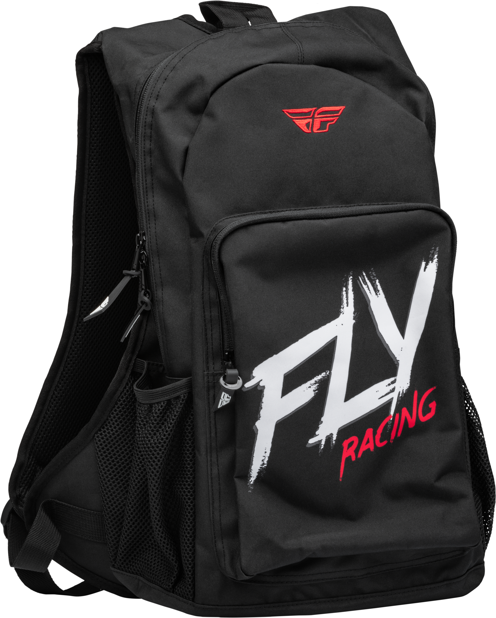 FLY Racing Jump Pack Backpack Black/White – 35L Moto Gear & Travel Bag