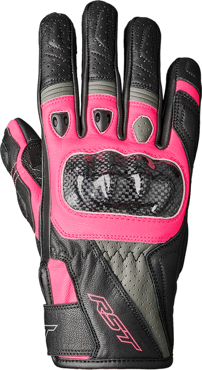 RST Women's Stunt III CE Glove Black, Pink & Grey, Part Number 102097PNK-06