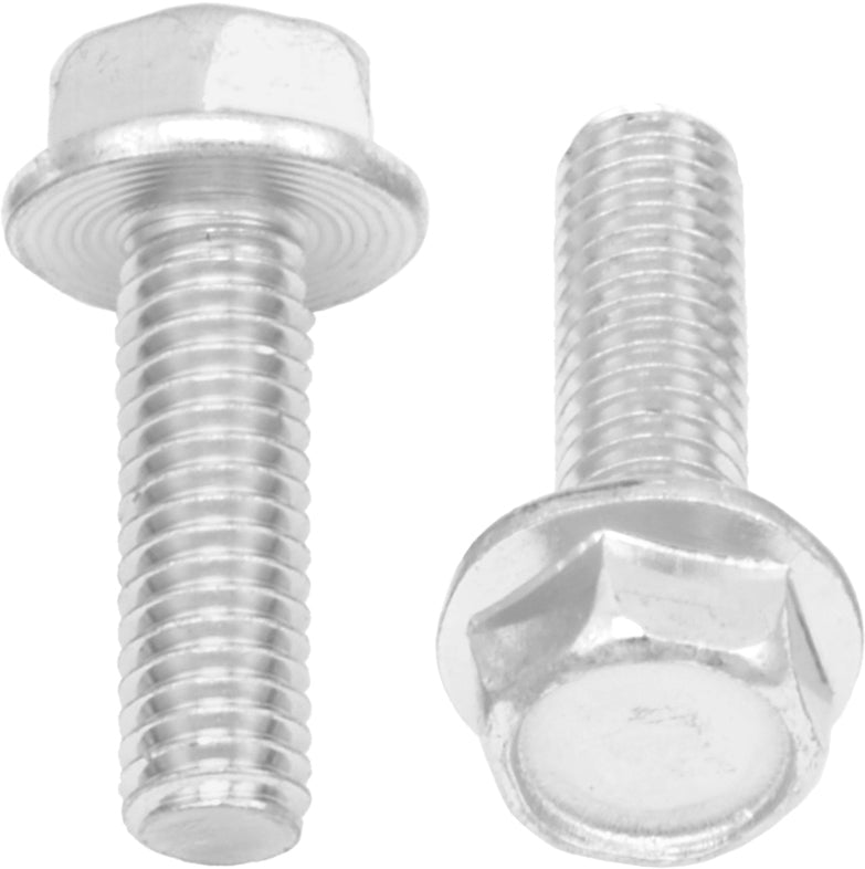 BOLT 10mm Hex Head Flange Bolts 6x1.0x20mm, Pack of 10