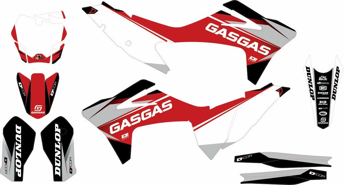 D-COR COMP KIT COR9 GASGAS WHITE BG