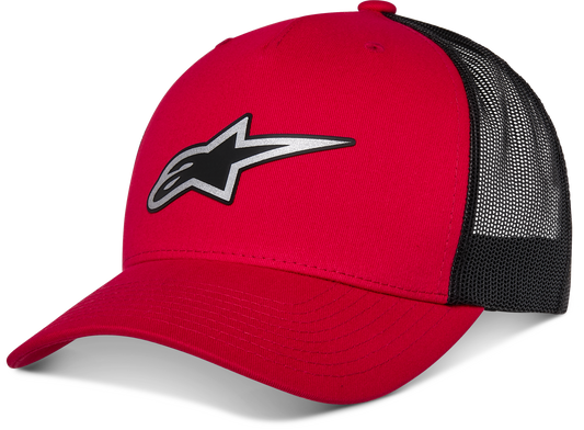 ALPINESTARS REFLECT AGELESS TRUCKER HAT RED/BLACK