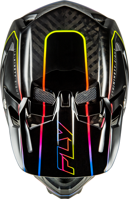 Fly Racing Yth Werx R Flow Carbon Youth Helmet with Black Carbon Finish, Part Number 73-9233YL