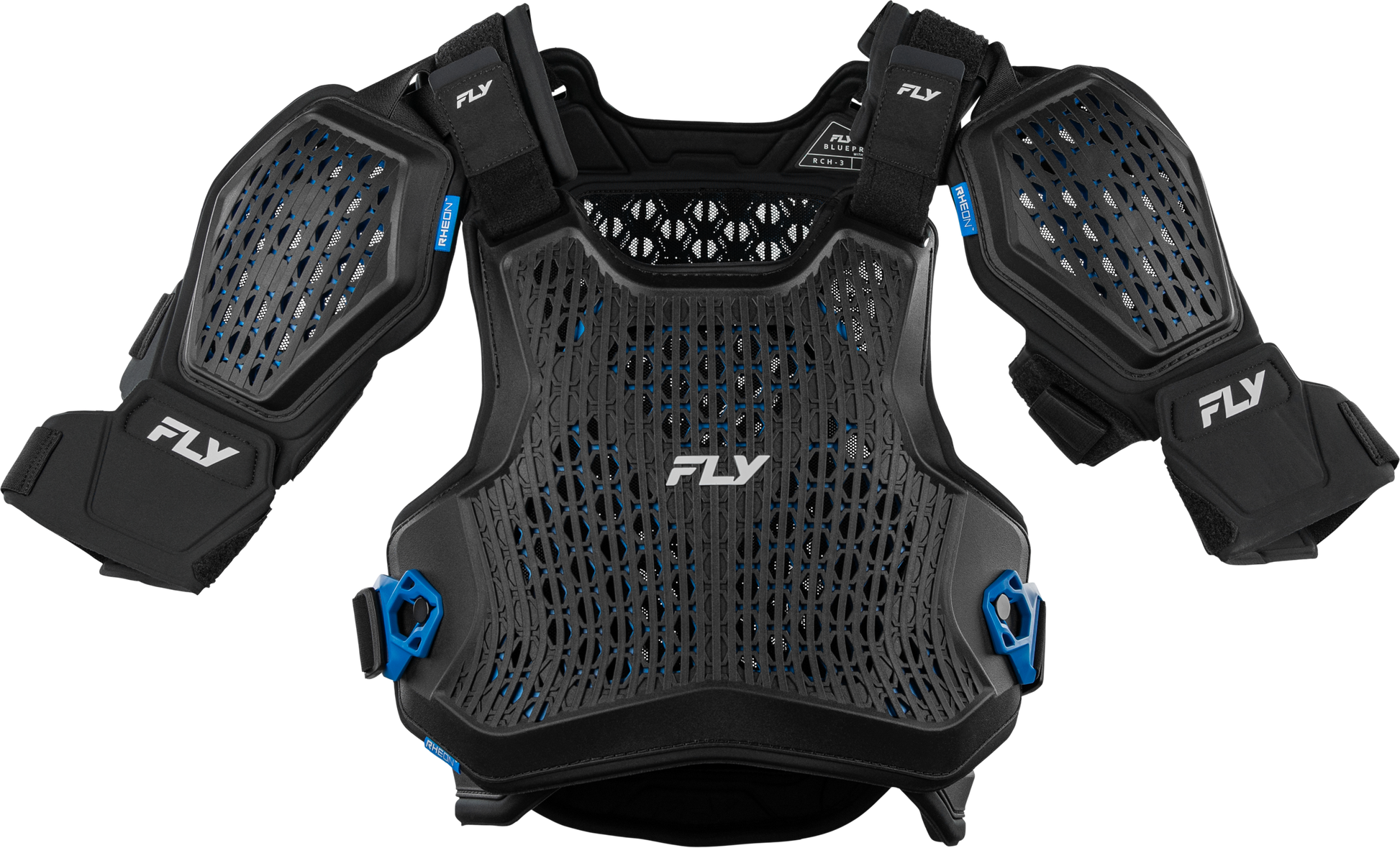 Fly Racing Blueprint Rch 3 Chest Protector Black Sm/Md – Impact-Resistant Motorcycle Armor