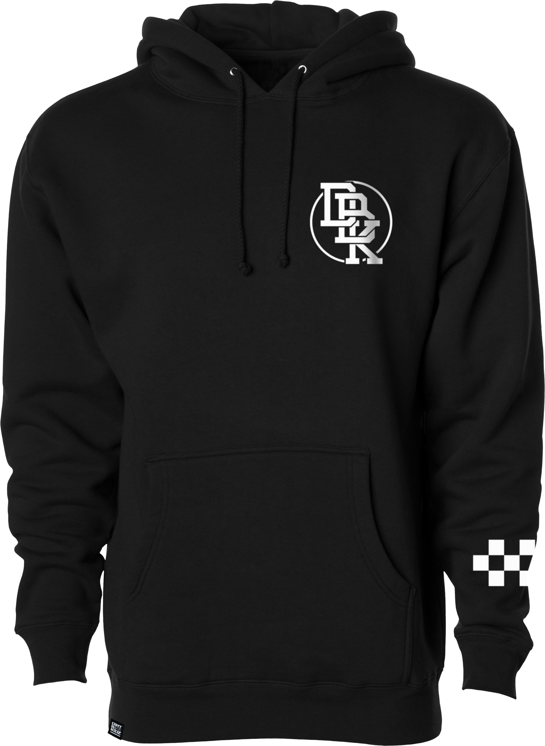 DBK Hot Rod Hoodie Black 2X - 10oz Cotton/Poly Blend for Comfortable Fit