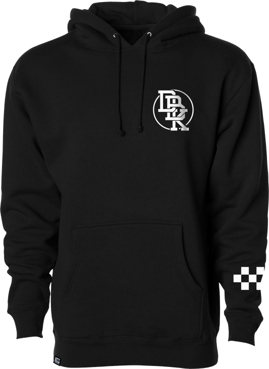 DBK Hot Rod Hoodie Black 2X - 10oz Cotton/Poly Blend for Comfortable Fit
