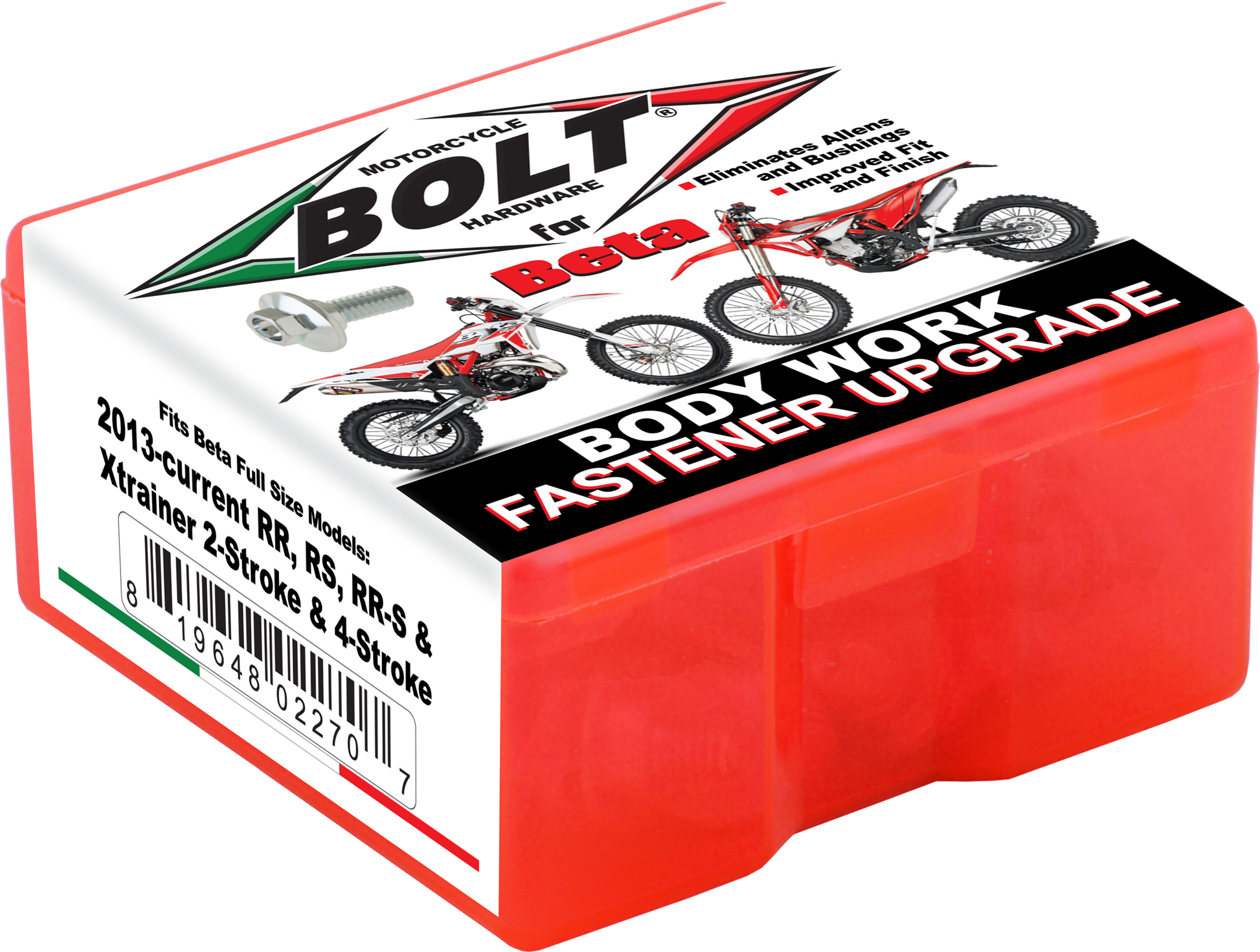 BOLT Full Plastic Fastener Kit for Beta Rr/Rr S/Rs/Xtrainer - OEM Quality Fasteners for 2015-2016 Models