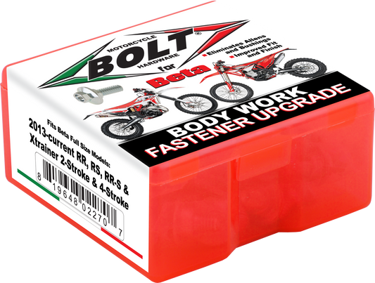 BOLT Full Plastic Fastener Kit for Beta Rr/Rr S/Rs/Xtrainer - OEM Quality Fasteners for 2015-2016 Models