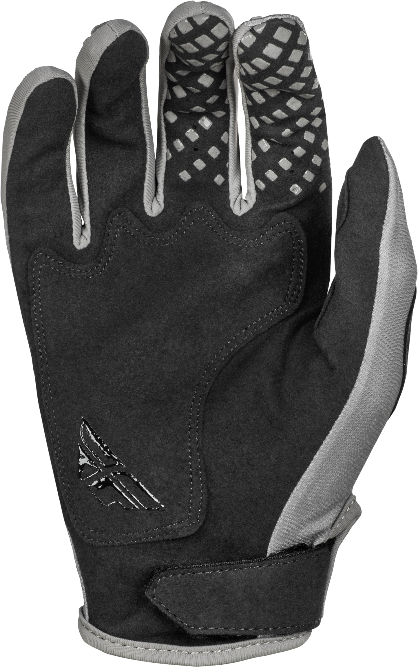 Fly Racing Kinetic Sym Gloves Grey/Black - Part Number 378-4123X