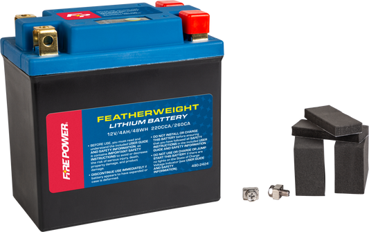 FIRE POWER Featherweight Lithium Battery HJTX14AHQ-FP-B – 12V 48Wh, 220 CCA, Lightweight with Long Cycle Life