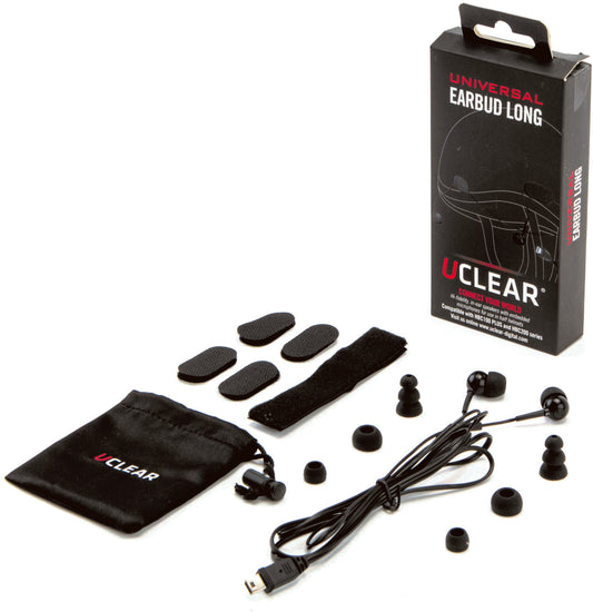 UCLEAR Half Helmet Earbuds for HBC and AMP Series - High-Fidelity Audio with Dual Microphones