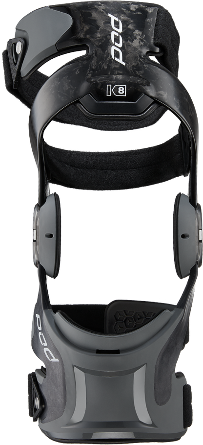 POD K8 3.0 Knee Brace Carbon Right Large - Lightweight Forged Carbon Frame with Adaptive Fit and Impact Protection