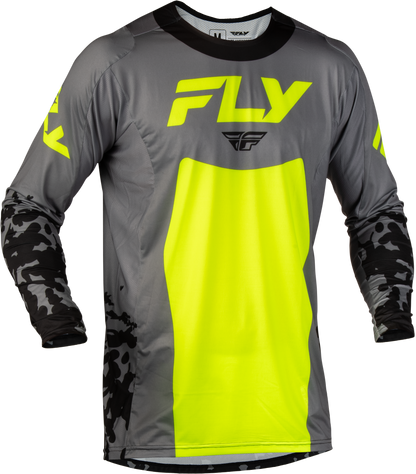Youth Lite Flake Jersey Grey/Hi Vis/Black Yxl