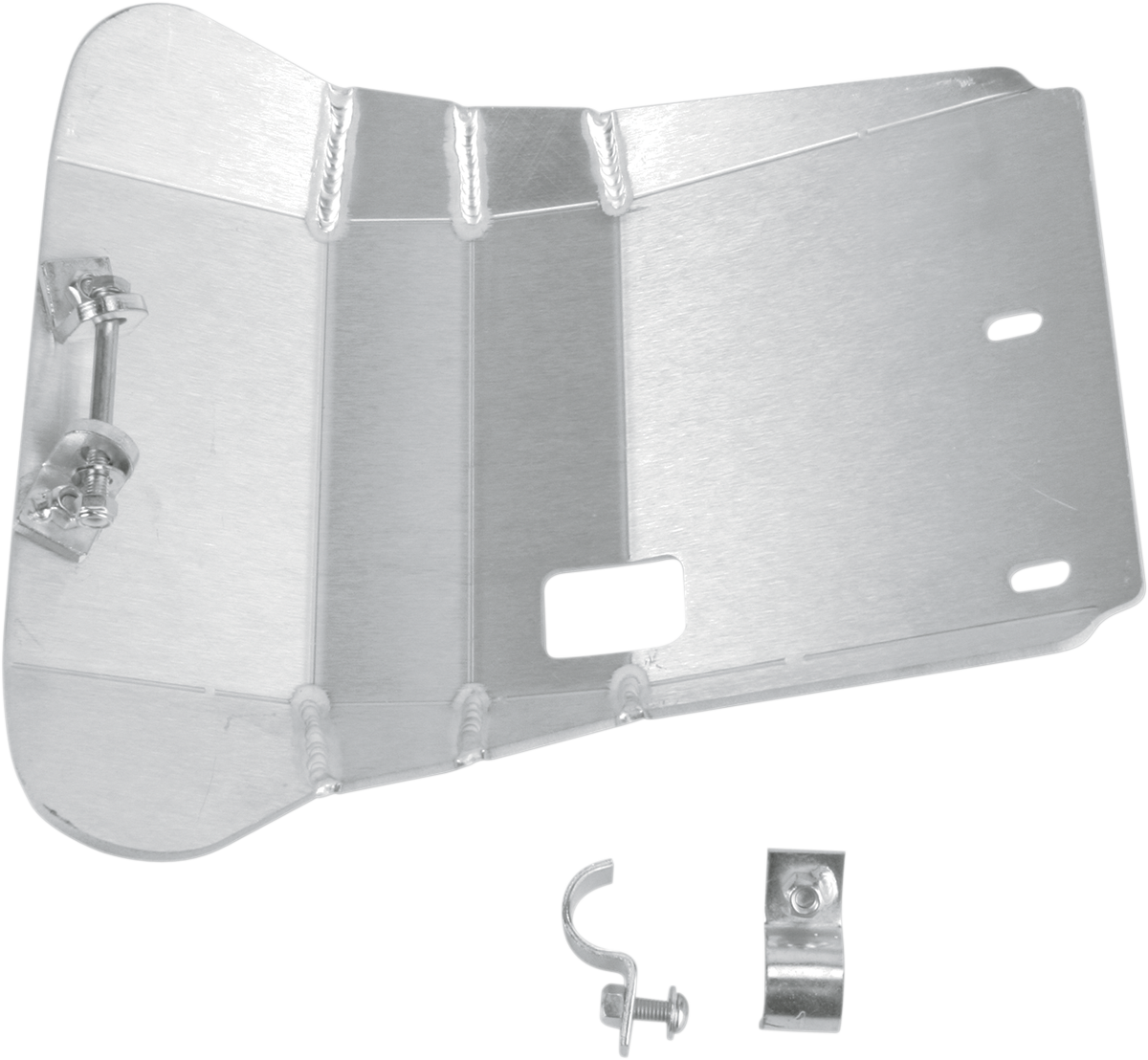 MOOSE OFFROAD Yamaha TW 200 Skid Plate - Part 278 - Silver Aluminum Protection