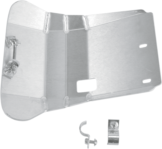 MOOSE OFFROAD Yamaha TW 200 Skid Plate - Part 278 - Silver Aluminum Protection