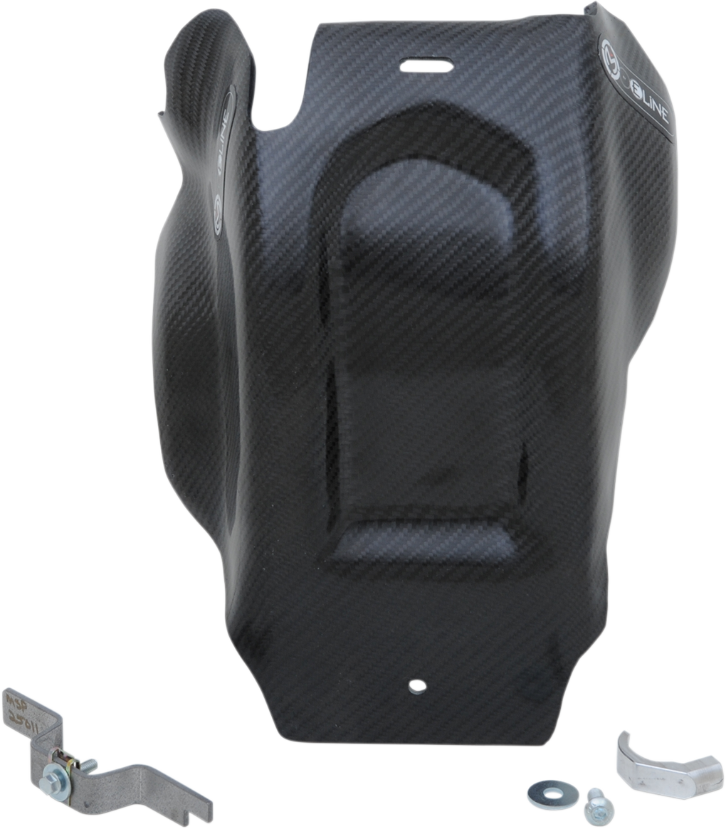 MOOSE Offroad Carbon Fiber Skid Plate for Gas Gas, Husqvarna, and KTM MSP25017C