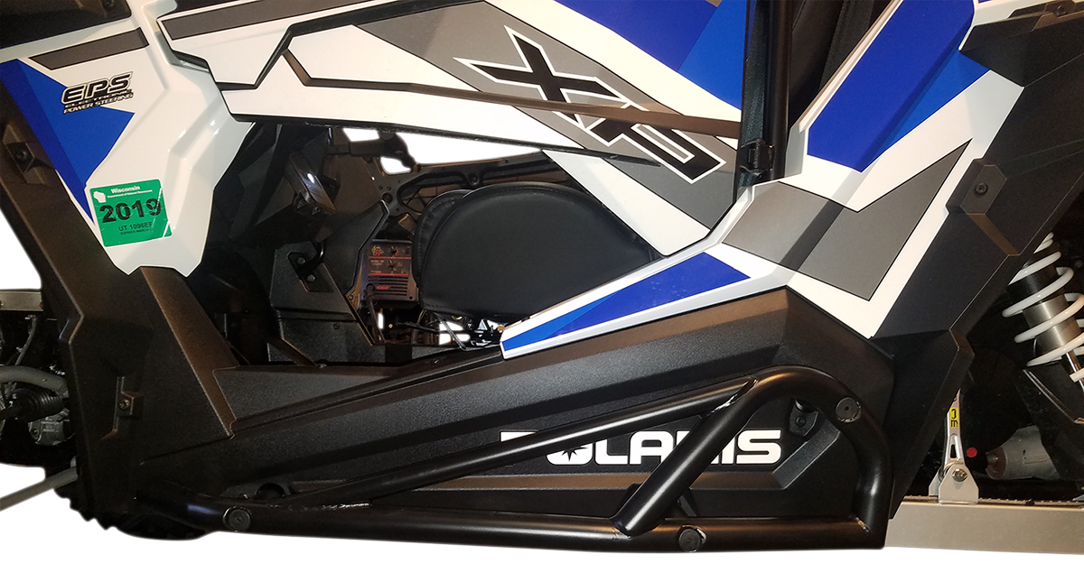 MOOSE OFFROAD Nerf Bars - Black for RZR 2-Seater (Part #1004-BK)