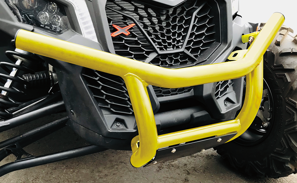 MOOSE OFFROAD Front Bumper for Polaris Maverick – Model 0530-1457 with Yellow Finish