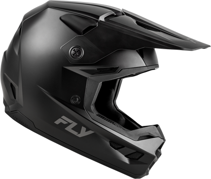 Fly Racing Youth Kinetic Solid Matte Black Helmet YM