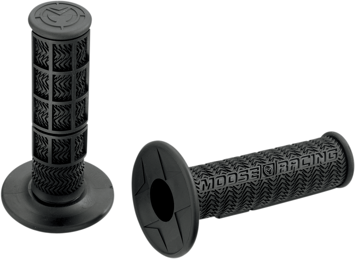 Moose Offroad Flange Style Stealth MX Grips - Black (Part B01MXB)